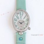 TA Swiss Breguet Reine De Naples Diamond Mint Green-MOP Dial Watches